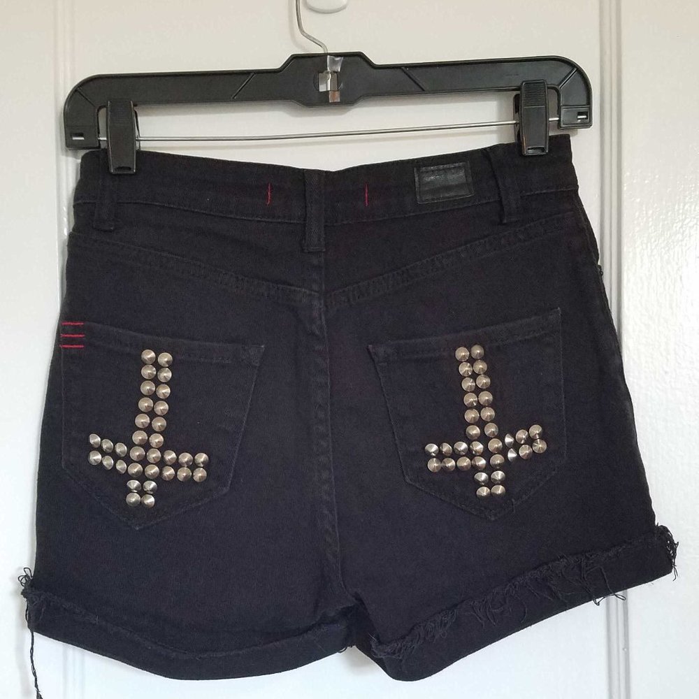 BDG High Rise Black Cutoff Shorts